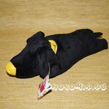 Подушка черная для работы с компьютерной мышью "Такса"